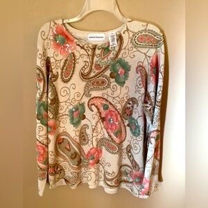 Alfred Dunner metallic lightweight sweater size XL